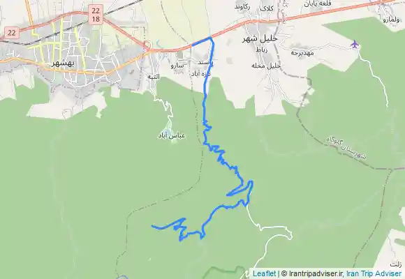 ترک جی پی اس چشمه گت قارزم واقع در محمد آباد بهشهر (ماشین رو)