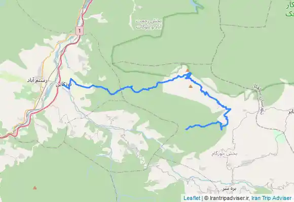 ترک جی پی اس رکابزنی و صعود به قله درفک و فرود از مسیر جیرونی به لارنه و شیرکوه با دوچرخه کوهستان