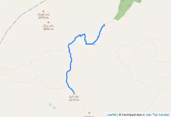 ترک جی پی اس قله برف انبار