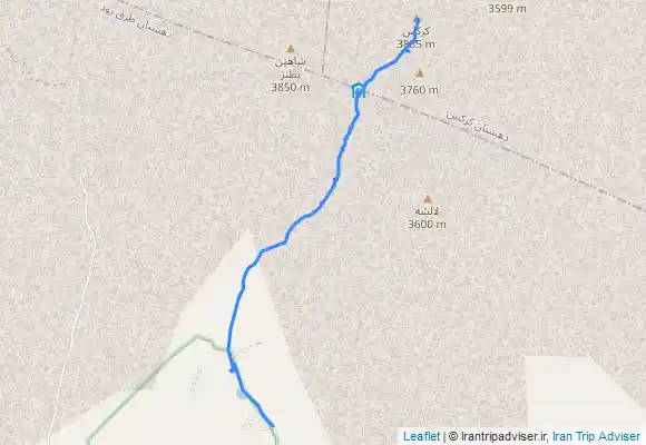 ترک جی پی اس قله کرکس Karkas peak