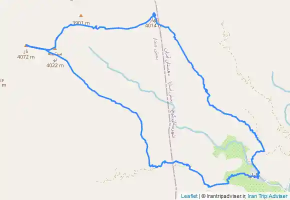 ترک جی پی اس صعود وپیمایش خط‌الرأس قله کهار و قله ناز شروع از مسیر کهار و پایان از مسیر ناز