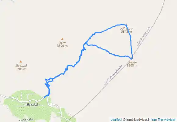 ترک جی پی اس صعود به قله های مهرچال و پیرزن کلوم