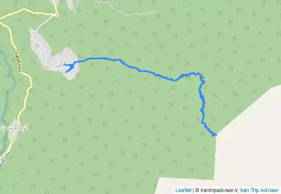 ترک جی پی اس Sajīrān. چشمه سجیران، اشکور