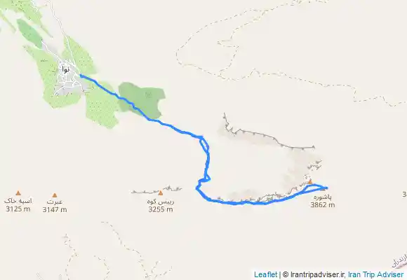 ترک جی پی اس قله پاشوره