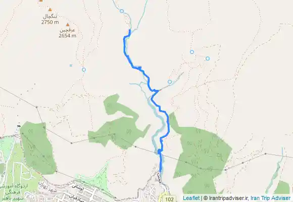 ترک جی پی اس Chal Magas Waterfall