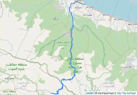 ترک جی پی اس گرمارود پیچ بن گردنه سلمبار تنکابن