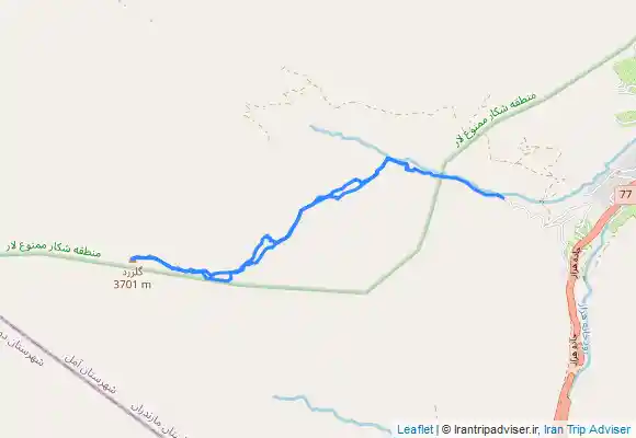 ترک جی پی اس Golezard peak(قله گل زرد)