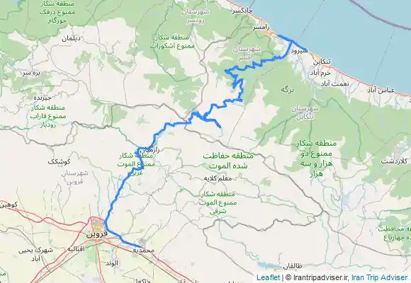 ترک جی پی اس رامسر تا رازمیان و قزوین