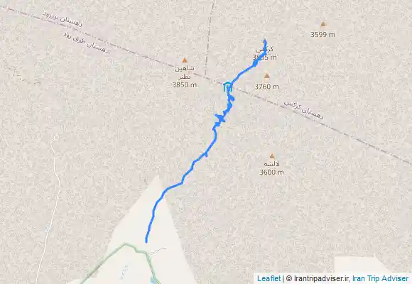 ترک جی پی اس قله کرکس از روستای کشه