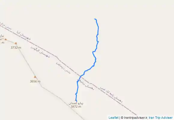 ترک جی پی اس قله پیاره