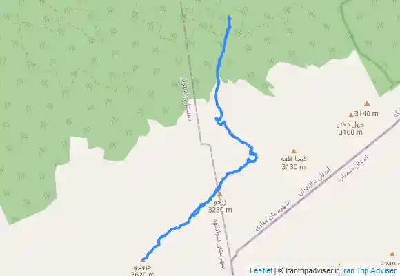 ترک جی پی اس نرو ۳۵۲۰ متر ( خرونرو )