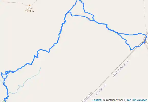 ترک جی پی اس Ammāmeh to Mehrchal Peak