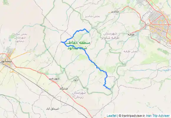 ترک جی پی اس قله قوچگر ، فلسکه ، شیرباد و زشک