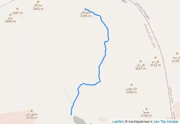 ترک جی پی اس Shodalan summit شودالان از دره ریواس