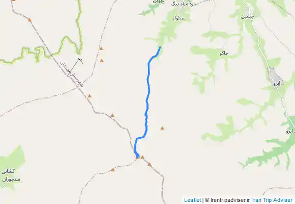 ترک جی پی اس قله یخچال بام همدان