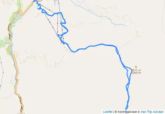 ترک جی پی اس قله آبک از مسیر هتل شمشک