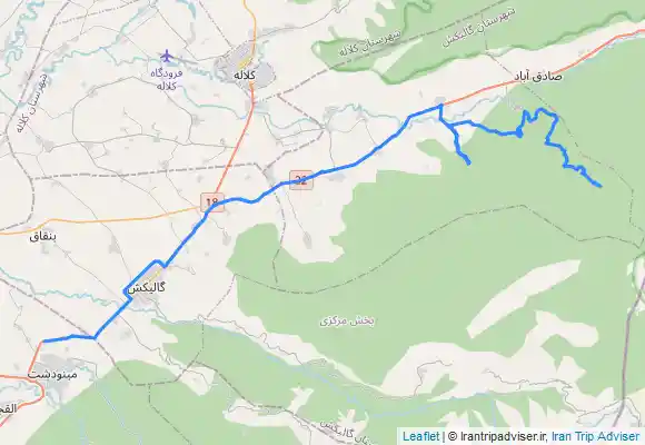 ترک جی پی اس دشت شاد ، آبشار لوه ، آبشار کرنگ کفتر از مسیر خط لوله گاز