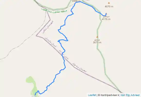 ترک جی پی اس قله سيالان