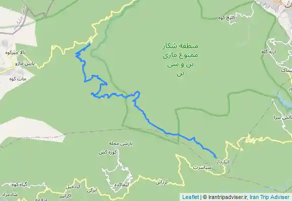 ترک جی پی اس مسیرجنگل دالخانی به جواهرده