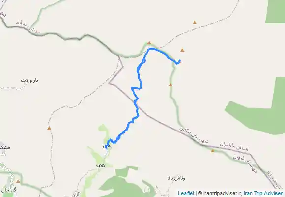 ترک جی پی اس قله سیالان از روستای هنیز