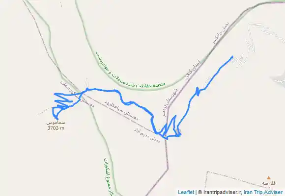 ترک جی پی اس قله سماموس بام استان گيلان منطقه جواهر ده