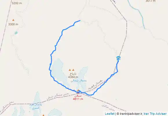 ترک جی پی اس قله سبلان (غربی به شرقی)