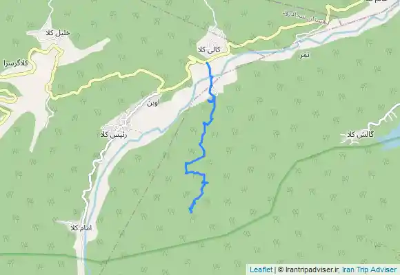 ترک جی پی اس آبشار آنجلیکا از کالیکلا، درزیکلا.