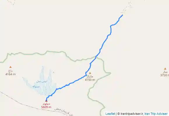 ترک جی پی اس قله زیبای دماوند، شمال شرقی