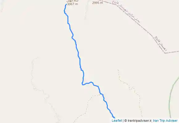 ترک جی پی اس صعود به قله شاه جهان . بام خراسان شمالی