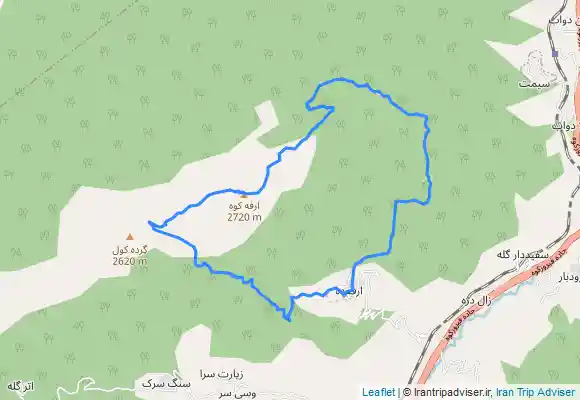 ترک جی پی اس ارفع کوه