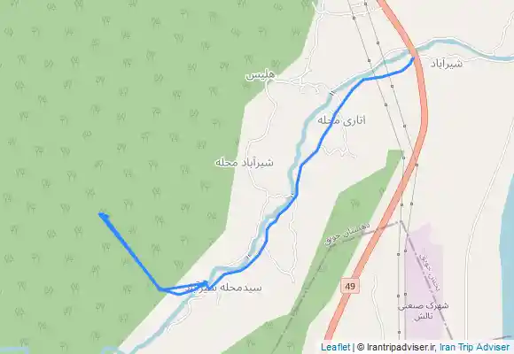 ترک جی پی اس آبشار بوجورا شیرآباد