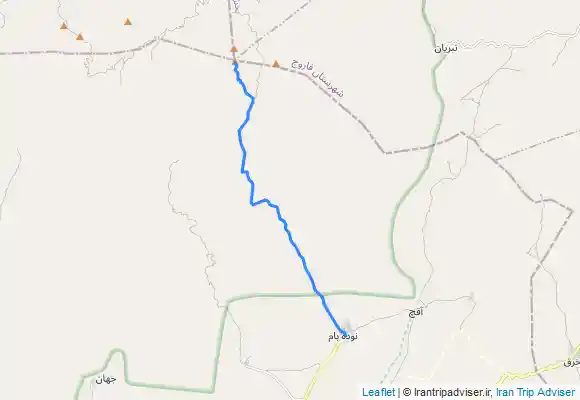 ترک جی پی اس قله شاه جهان بام استان خراسان شمالی