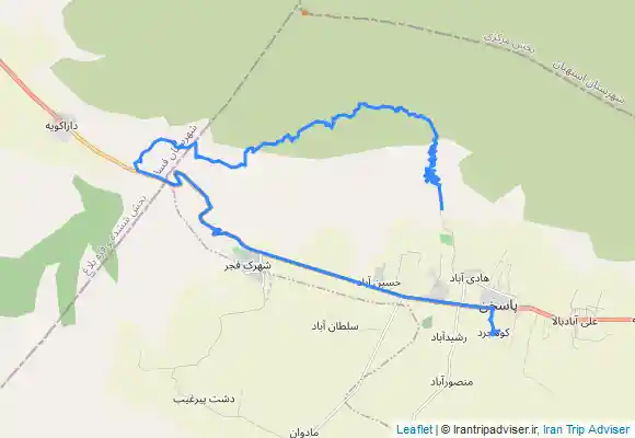 ترک جی پی اس Kūhjerd - Shamsābād