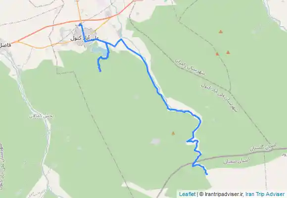 ترک جی پی اس جنگل ابر از سرتخت به شیرین آباد و علی آباد کتول