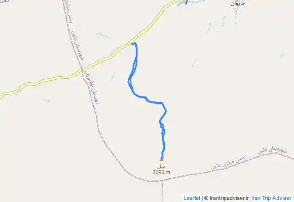 ترک جی پی اس کوه میل نایین - مسیر دره بید