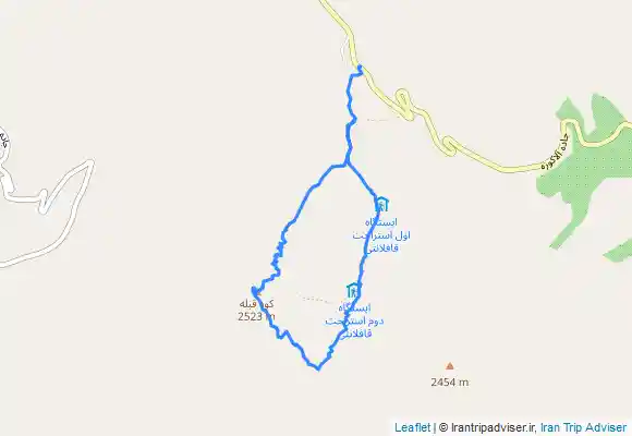 ترک جی پی اس کوه قافلان کوه