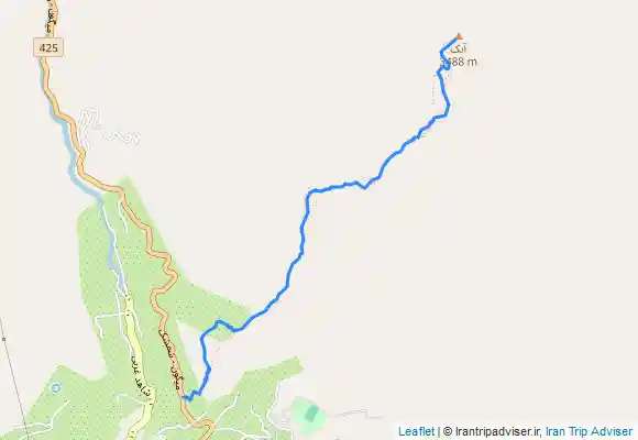 ترک جی پی اس قله‌ی آبک به میگون