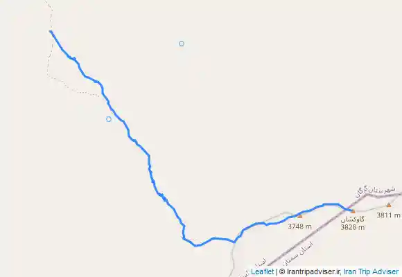 ترک جی پی اس قله گاو کشان