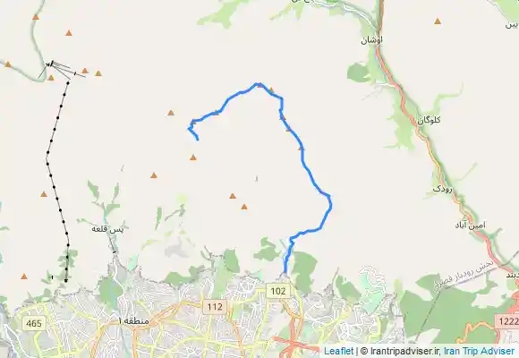 ترک جی پی اس پیمایش خط الراس دارآباد و کلکچال