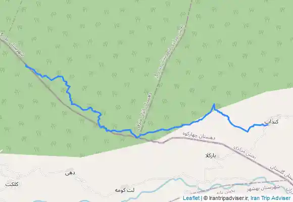 ترک جی پی اس مسیر چشمه قلقلی تا کنداب
