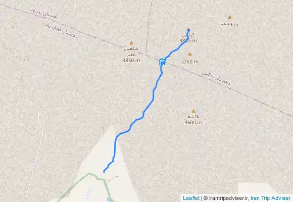 ترک جی پی اس Karkas Peak, Isfahan province, I.R.IRAN