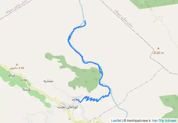 ترک جی پی اس تەنگەی سیروان لە سەرپیر بەرەو ئاوە تاڵ