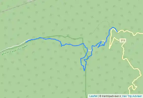 ترک جی پی اس Darya Bon Waterfall آبشار دریابن مسیر سواری رو