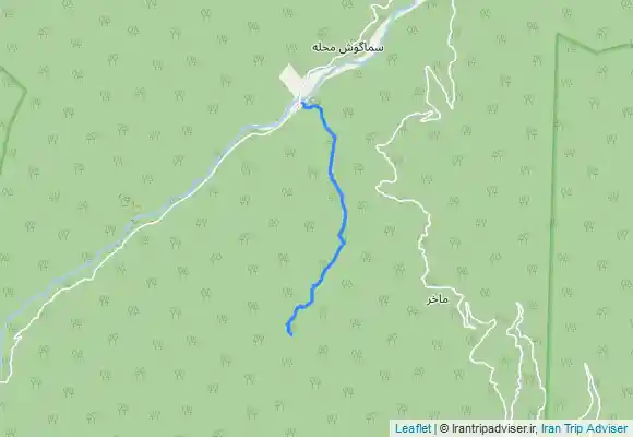 ترک جی پی اس Shey Alim Waterfall آبشار شی الیم به گاوزن محله