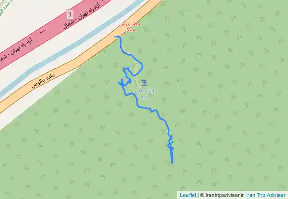 ترک جی پی اس Azarak Waterfall آبشار ازارک چالوس