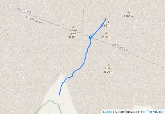 ترک جی پی اس صعود زمستونی قله کرکس