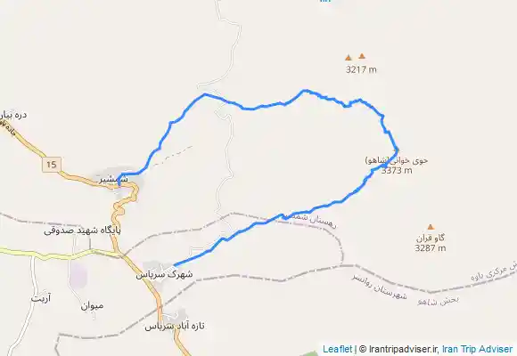 ترک جی پی اس shaho summit قله حوی خانی شاهو