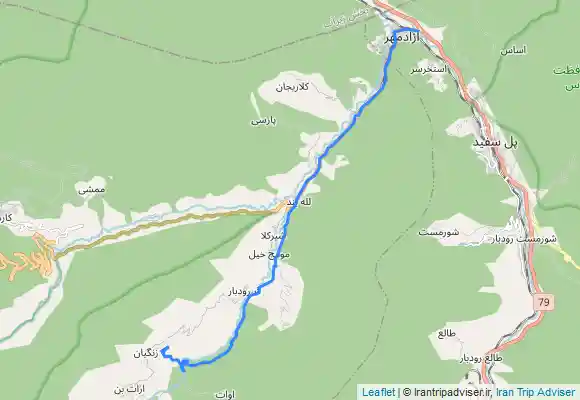 ترک جی پی اس غار زنگیان سوادکوه