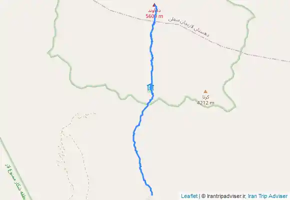 ترک جی پی اس Damavand Summit - The South Side - Winter ascent