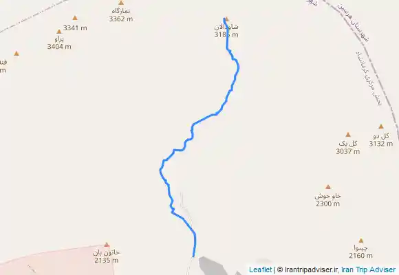 ترک جی پی اس قله شاودالان